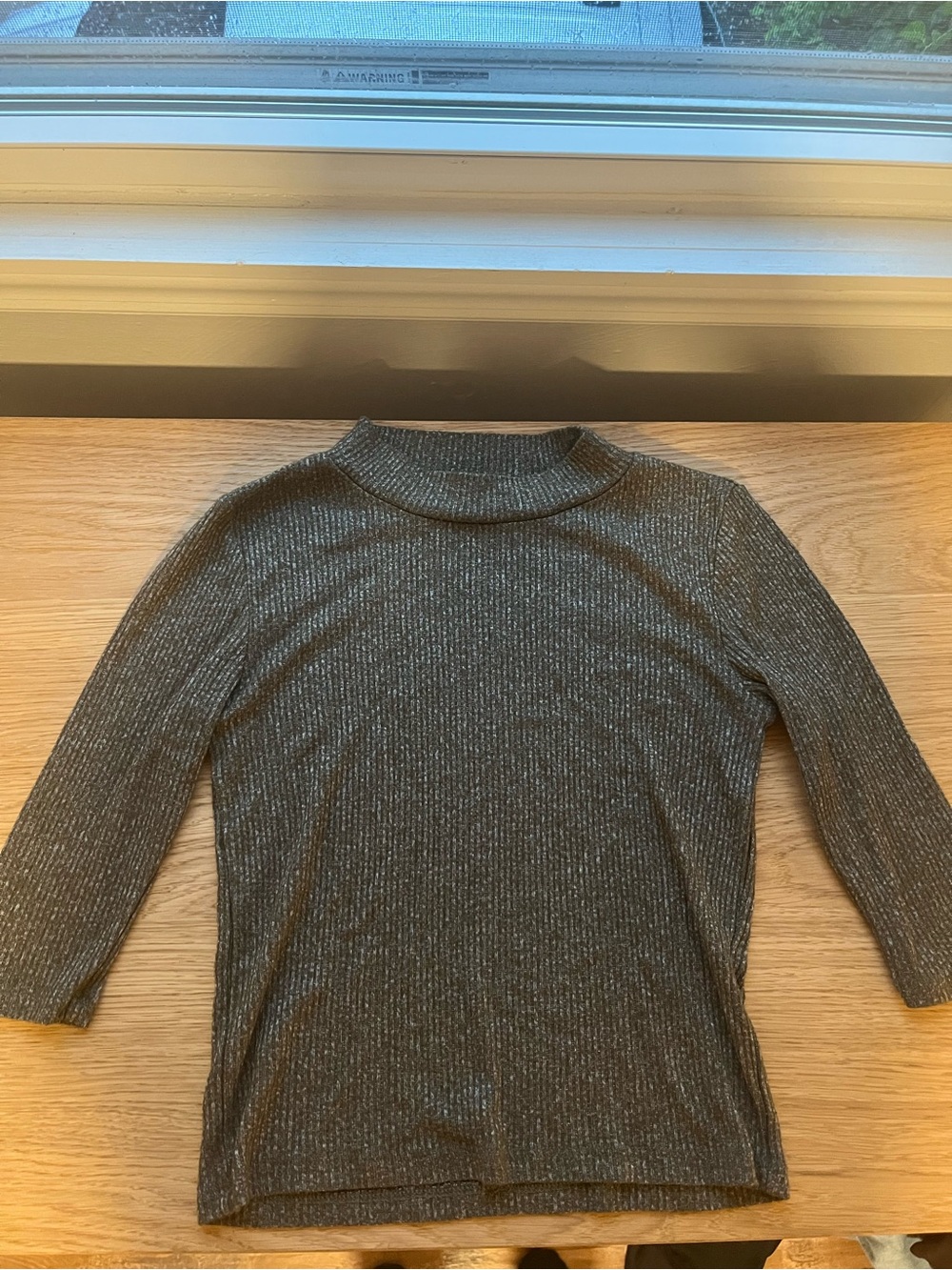 Ribbed Knit Top in Green